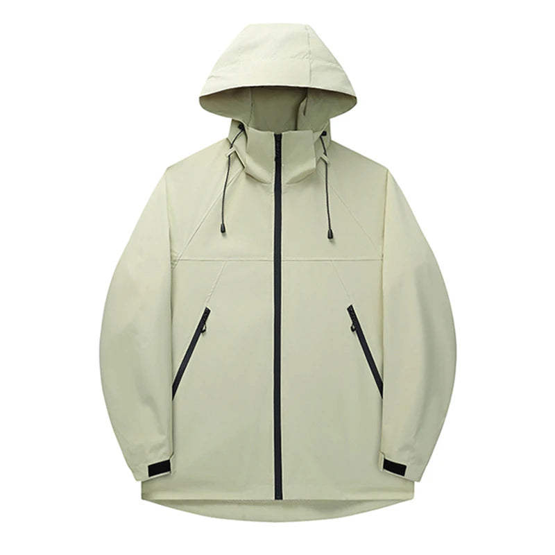 2026 New Men's Purple Long Sleeve Waterproof Jacket,Fashion Casual Sweatshirt, Green, Yellow, Black Coat