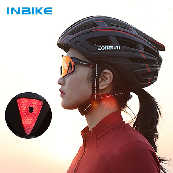 INBIKE Bicycle Helmet Man Ultralight Helmets for Cycling MTB Road Men's Bike Helmet  Mountain with Goggles Taillight Accessories