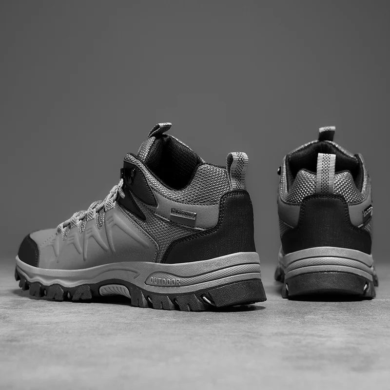 Men's hiking shoes four seasons non-slip outdoor casual walking shoes fashion youth high-top comfort cross-country sports shoes