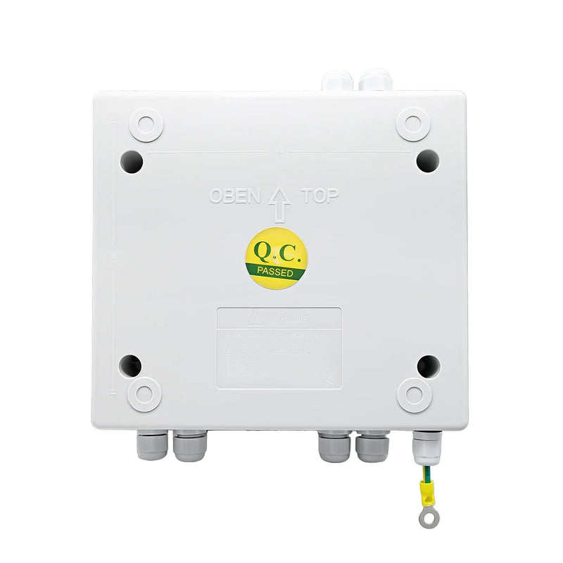 TOMZN Dual Power Automatic Transfer Switch Distribution Box, 2P 63A, with MCB for Short-Circuit & Overload Protection