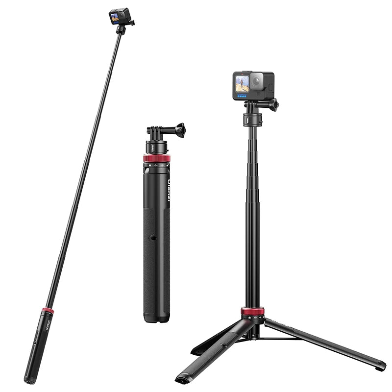 ដំបង Selfie ដែលអាចពង្រីកបាន Ulanzi Go-Quick II ទំហំ 1.4 ម៉ែត្រ សម្រាប់កាមេរ៉ា GoPro Hero 13 12 11 10 DJI Insta360 ដំបងបន្ថែមសម្រាប់កាមេរ៉ា