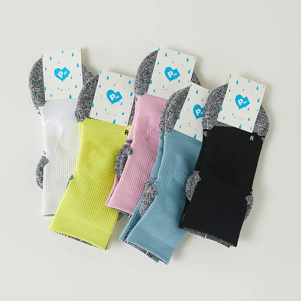 WRELS 1/2/3 Pairs Ankle Sports Socks Breathable Anti Odor Hiking Socks Thick Cushioned Moisture-Wicking Outdoor Running Socks