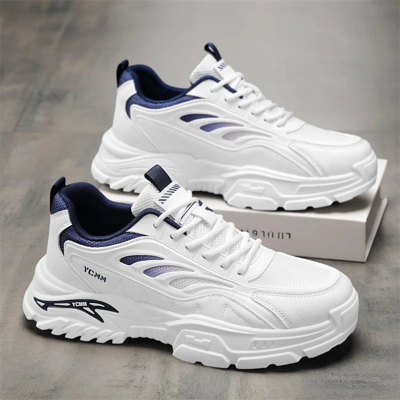 Men's thick-soled sports casual shoes spring summer soft-sole anti-slip breathable outdoor running shoes students Joker sneakers