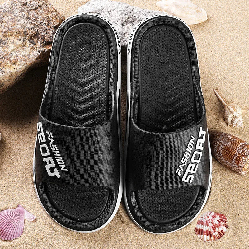 Summer Men's Comfortable Outdoor Anti slip Waterproof Beach Shoes Cool Slippers Fashion Casual young sports Soft Sole Slippers