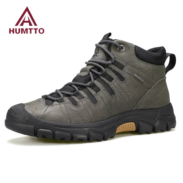 HUMTTO Outdoor Snow Men's Sports Shoes Warm Hiking Shoes for Men Winter Camping Trekking Boots Non-slip Safety Work Sneakers Man