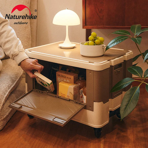 រទេះ Naturehike សម្រាប់បោះតង់ 3 ក្នុង 1 រទេះសួនច្បារ ប្រអប់ផ្ទុកឥវ៉ាន់ក្រៅផ្ទះ តុបត់ រទេះឆ្នេរបត់បានទំហំធំ