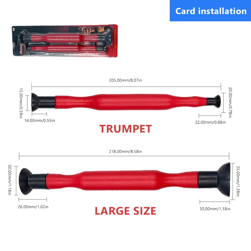 SEAMETAL 2pcs Manual Valve Lapping Grinding Sticks Grips Cylinder Engine Valve Grinding Tools + Suction Cup for Car Motorcycles