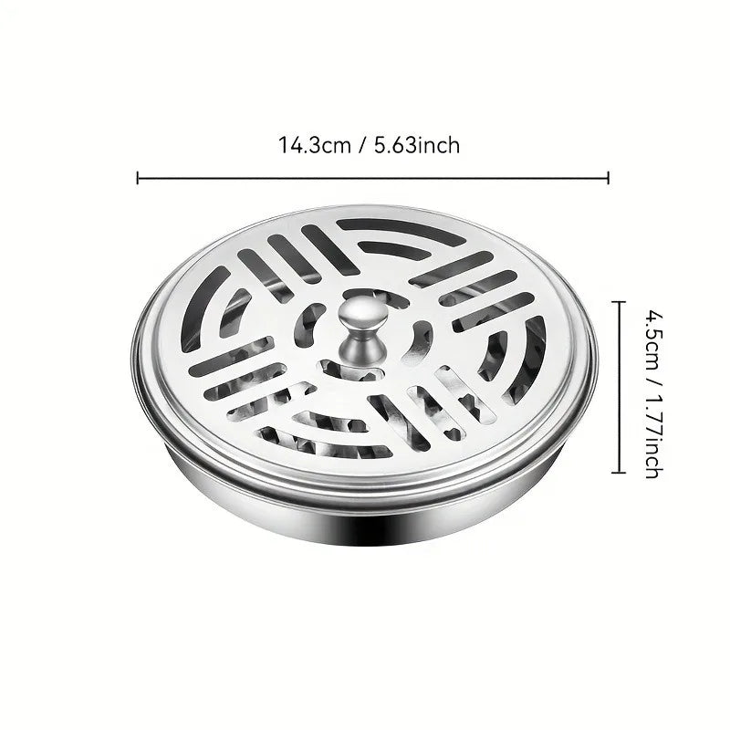 1set Circular Fireproof And Heat,Resistant Mosquito Repellent Incense Rack,Portable,Suitable for Home And Outdoor Camping.