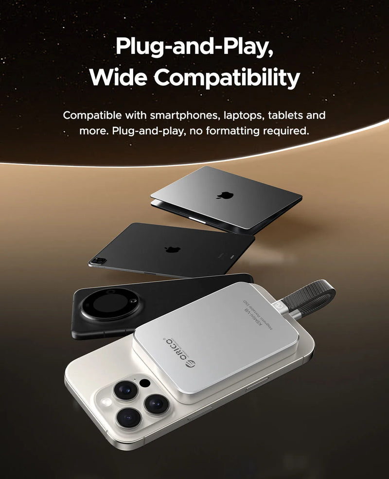 ORICO 560MB/S Portable SSD USB3.2 PSSD 480GB External SSD for iPhone 17 16Pro/Max ProRes 4K ProRes K5MINI-VB