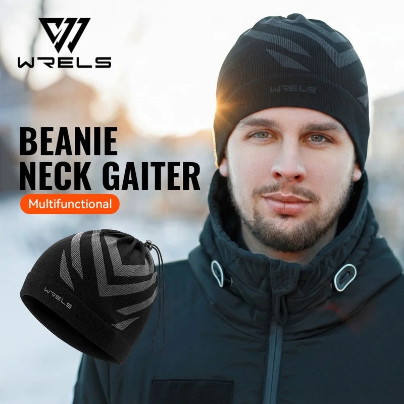 WRLES Beanie Winter Hat Ski Face Mask Neck Gaiter Multi-functional Windproof Moisture Wicking Running Hiking Motorcycle Mask Cap