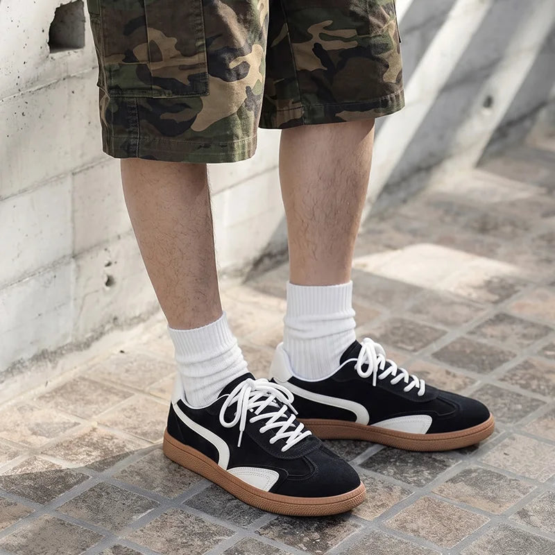 Men's casual preppy shoes four season new breathable light soft-sole non-slip comfort fashion outdoor walking sports board shoes
