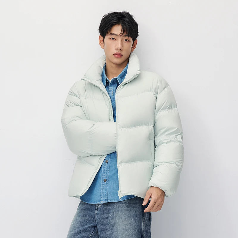 អាវក្រៅ Semir សម្រាប់បុរស កអាវឈរ ការពារខ្យល់ ការពារទឹក ឆ្នាំ២០២៦ ថ្មីសម្រាប់ពាក់ប្រចាំថ្ងៃ រដូវរងា ស្ទីលធម្មតាសម្រាប់ទីក្រុង