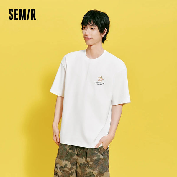 Breathable Short Sleeve Summer 2026 Niche Printed Graphic Loose Fit Everyday Casual Top