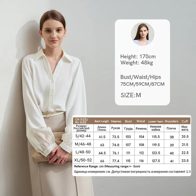 អាវ Amii Minimalist សម្រាប់នារី ដៃវែង រលុង ងាយស្រួលប្រើ ឆ្នាំ២០២៦ រដូវស្លឹកឈើជ្រុះ អាវក្រណាត់ Chiffon សម្រាប់ធ្វើដំណើរ អាវធំឆើតឆាយ 12511013