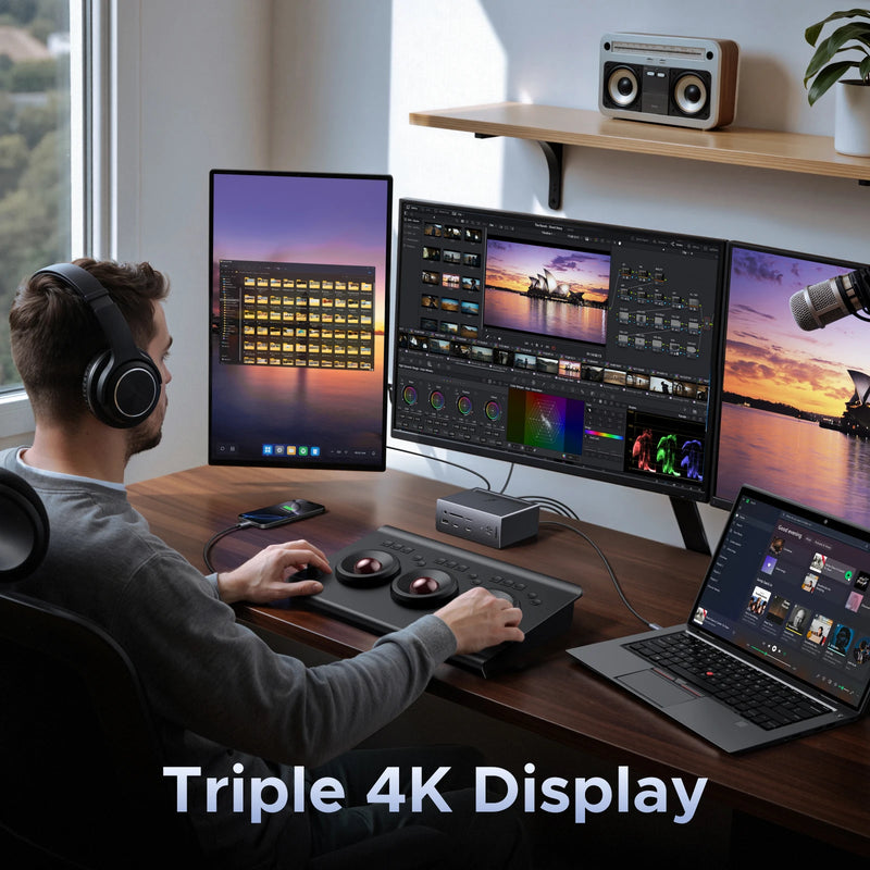 UGREEN 14-in-1 USB HUB Docking Station Type-C to 4K120Hz DP 4K60Hz HDMI SD/TF RJ45 10Gbps USB-A/C PD Charging for WindoLaptop