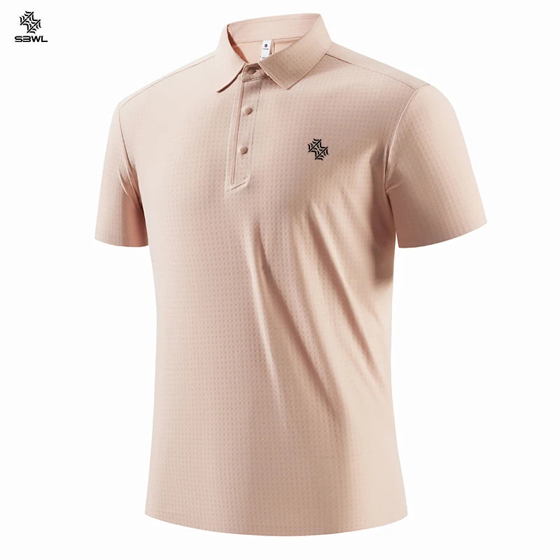 SBWL Summer Simple Printed Men's High-Quality Short-Sleeved T-Shirt for Outdoor Sports and Breathability Tops