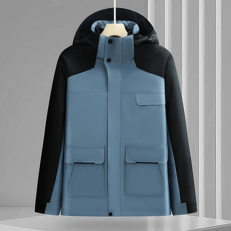 Detachable Polar Fleece Inner Hooded Windbreake Waterproof and Scratch-resistant Outdoor Adventure Hiking Casual