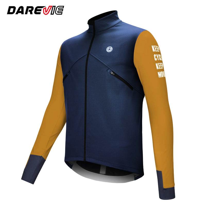 អាវជិះកង់បុរស DAREVIE ការពារខ្យល់ អាវក្រៅសម្រាប់ជិះកង់ ដៃវែង ទន់ ស្រួលពាក់ មានខ្យល់ចេញចូលបានល្អ