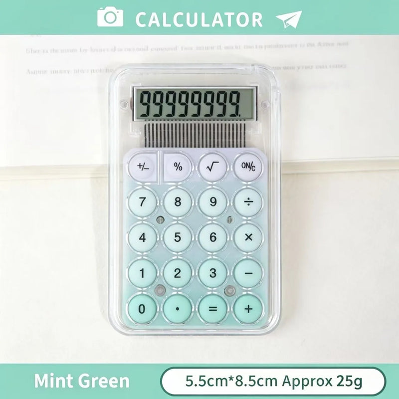 Cute Mini Portable Electronic Calculator High‑Appearance Desktop Calculators For Student Learning Office Stationery Gift Supplie