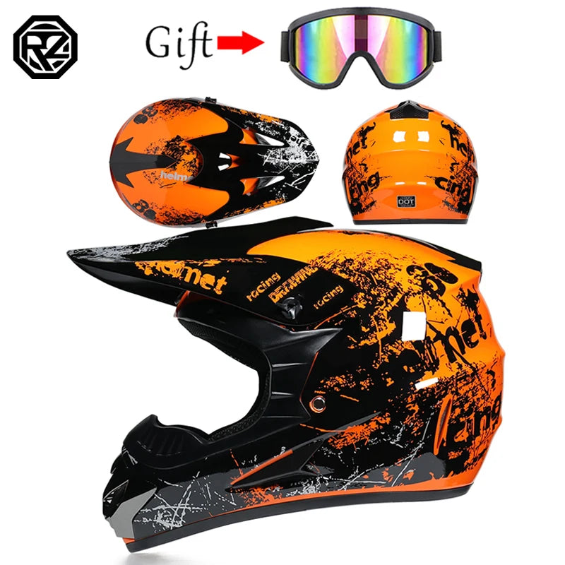 Motorcycle off-road helmet ATV all terrain beach bike full helmet capacity bike DH downhill helmet capacity de moto