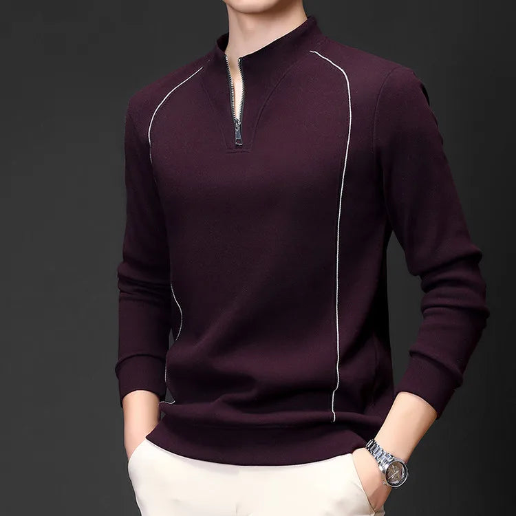 Men's Zip Up Stand Collar Sweatshirt Olive Green Sportswear, Activewear Outdoor Running Camping, Winter Jogging Hoodie Track Top