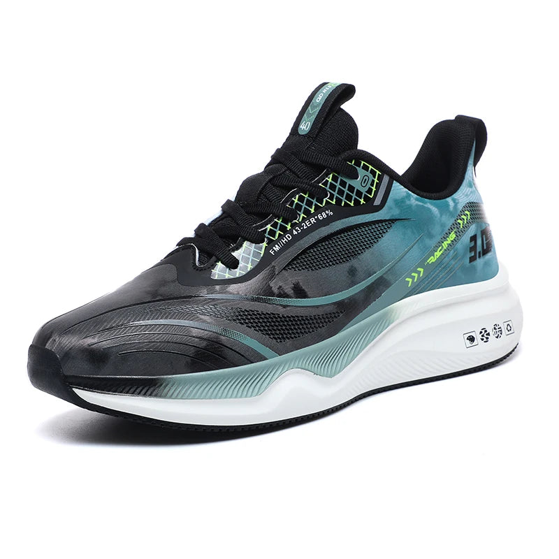 Parent-child racing running shoes Four season soft-sole men's speed sneakers fashion light breathable outdoor casual sports shoe