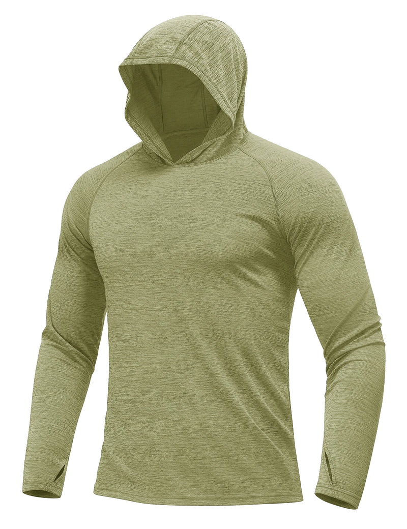 TACVASEN Mens Sun Hoodie Long Sleeve Fishing Shirt Lightweight UPF 50+ Dry Fit Rash Guard for Swimming Workout Athletic Tops