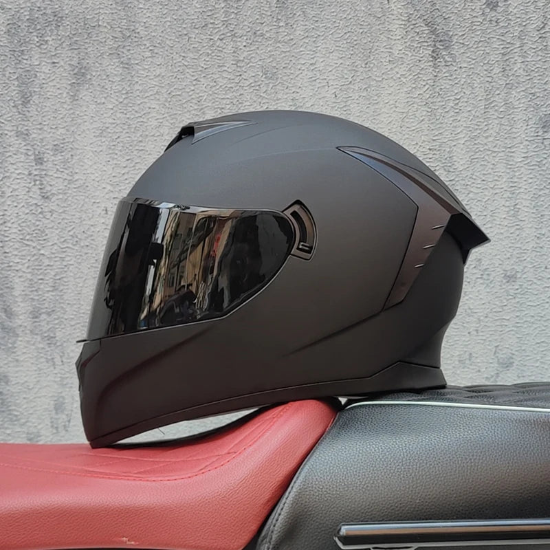Motorcycle Full face helmet dual lens anti-fog motorbike motorcross racing helmet Casco Capacete protective DOT