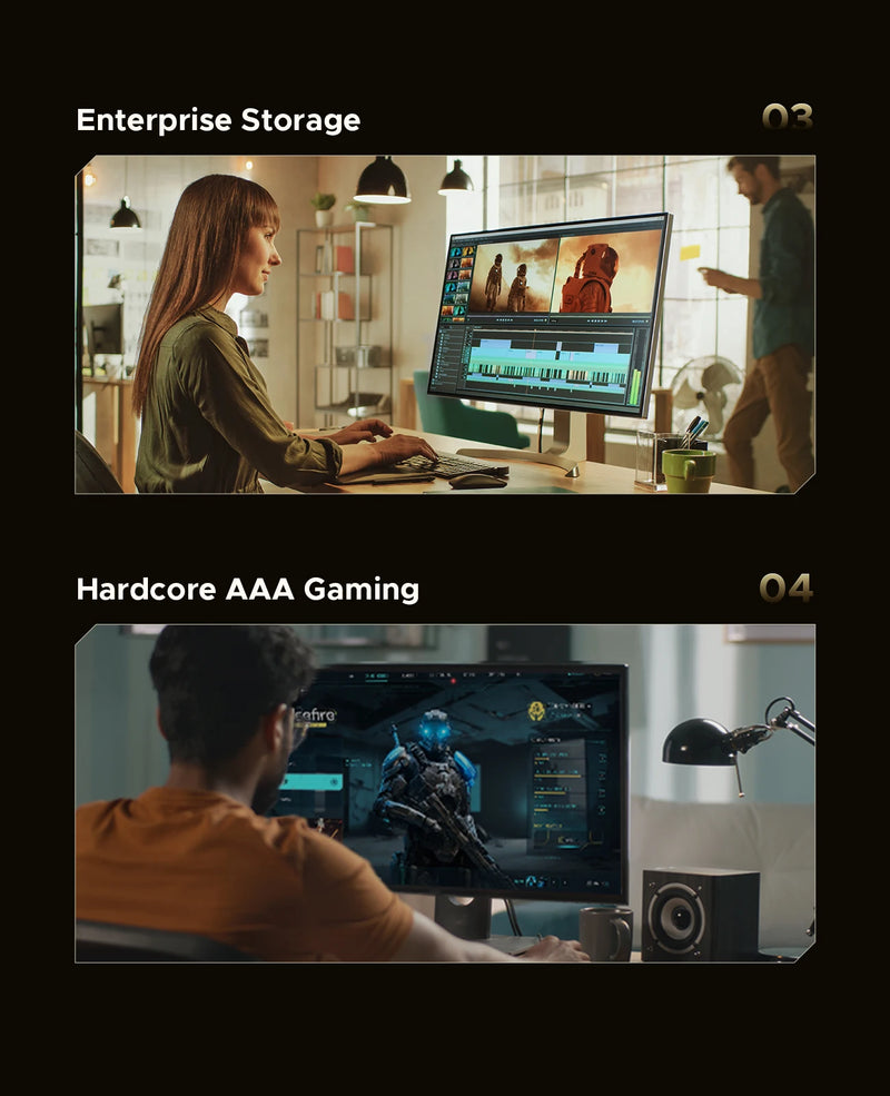 ORICO NVMe 2.0 Internal SSD Solid State Drive TLC PCIe Gen4 7450MB/s for High End Computing, Workstations, PlayStation 5