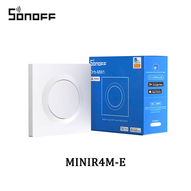 SONOFF Orb-MW1 Matter Over WiFi Smart Wall Switch MINIR4M-E Fusion Series Voice Control Google Home Alexa Works With Apple Home