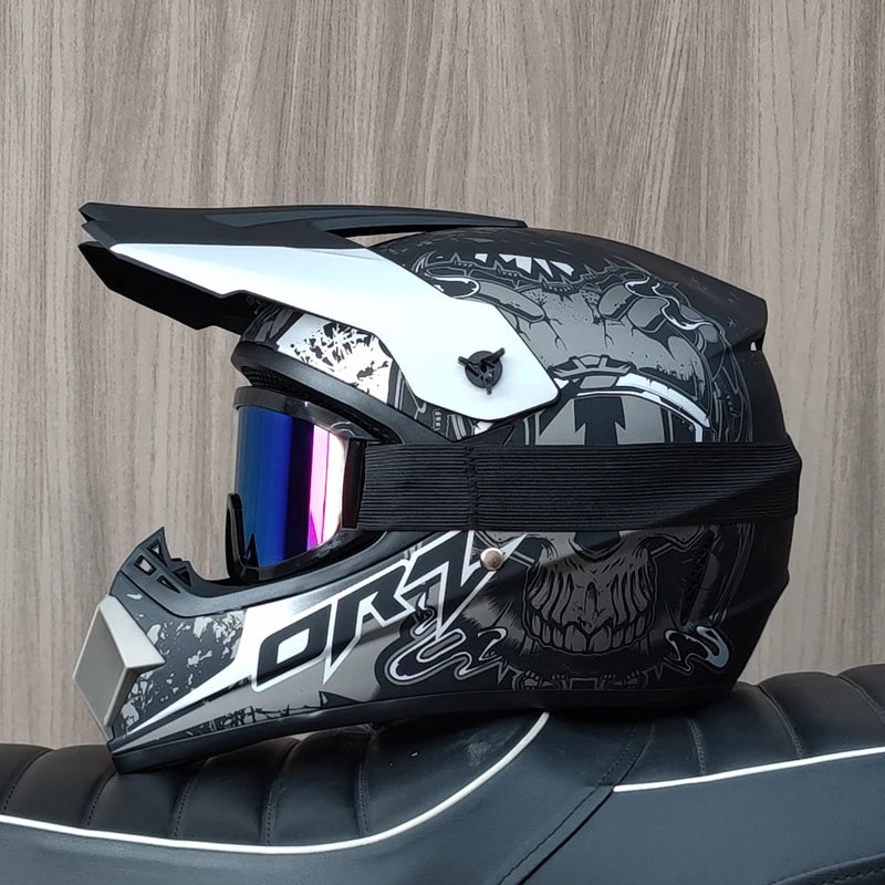 Off Road Motorcycle Helmet DOT Certified Motocross Dirt Bike Helmet ATV MX Downhill Racing Full Face Helmet Casco Moto Capacete