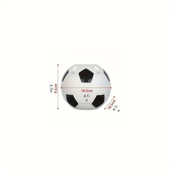 1pc Plastic Pen Holder Multi-functional Pen Holder Cartoon Football Pen Holder Office Football Pen Holder.Creative Pen Holder