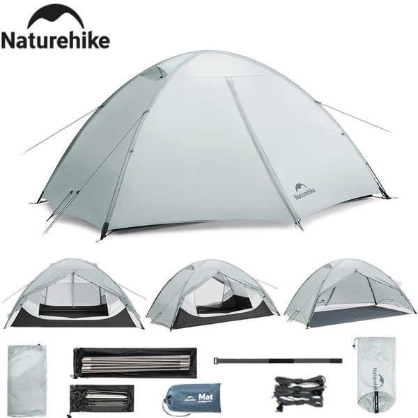 Naturehike 2026 New Ultra-Lightweight Waterproof Breathable Two-Person Hiking Tent Outdoor Six-Window Camping Quick-Set Tent