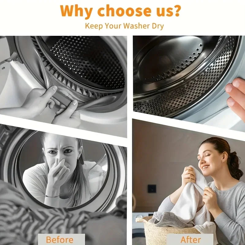 Washer & Dryer Door Prop -Easy-to-Use, Bendable,Sturdy Stopper for Fresh &Odor-Free Appliance Maintenance,Washer Dryer Accessory