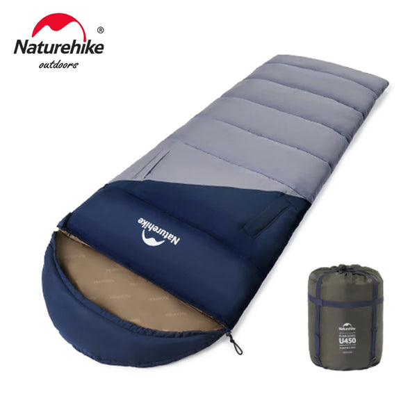 Naturehike Sunny PL02 Sleeping Bag Envelope Hooded Hand Reach Out Adult Outdoor Camping Sleeping Bags Quilt Dual-use Portable