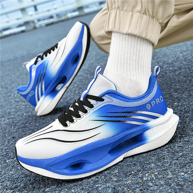 Mens Sports Shoes 2025 New Lightweight Cushioning Sneakers Daily Training Plus Size Comfort Running Shoes for Man