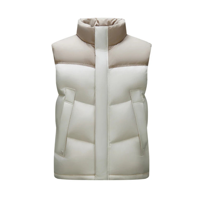 Semir Down Vest Men 2024 Winter New Loose Waterproof Outerwear Couple Solid Color Versatile Vest
