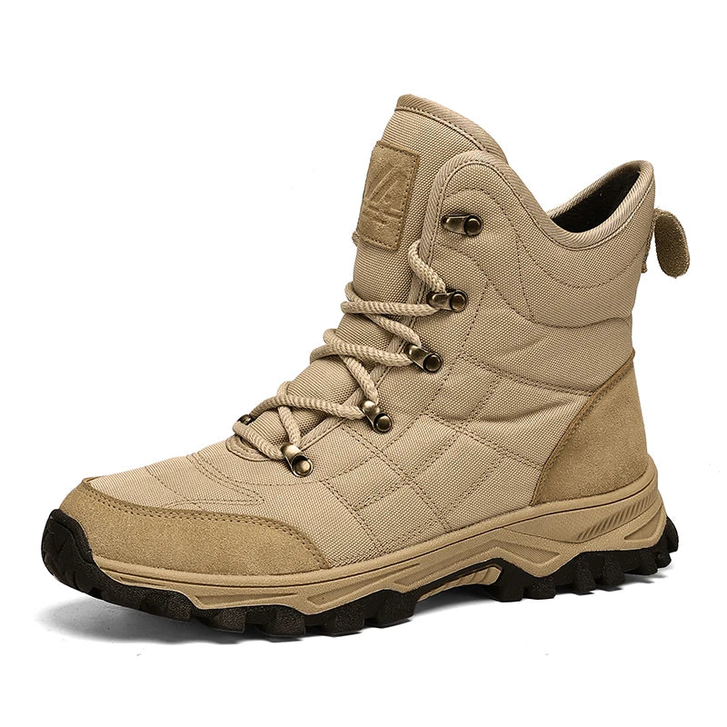 Men's Boots Autumn and Winter Waterproof Casual Snow Boots Non-Slip Comfort High-Top Outdoor Boots Fashion Youth Plus Size Boots