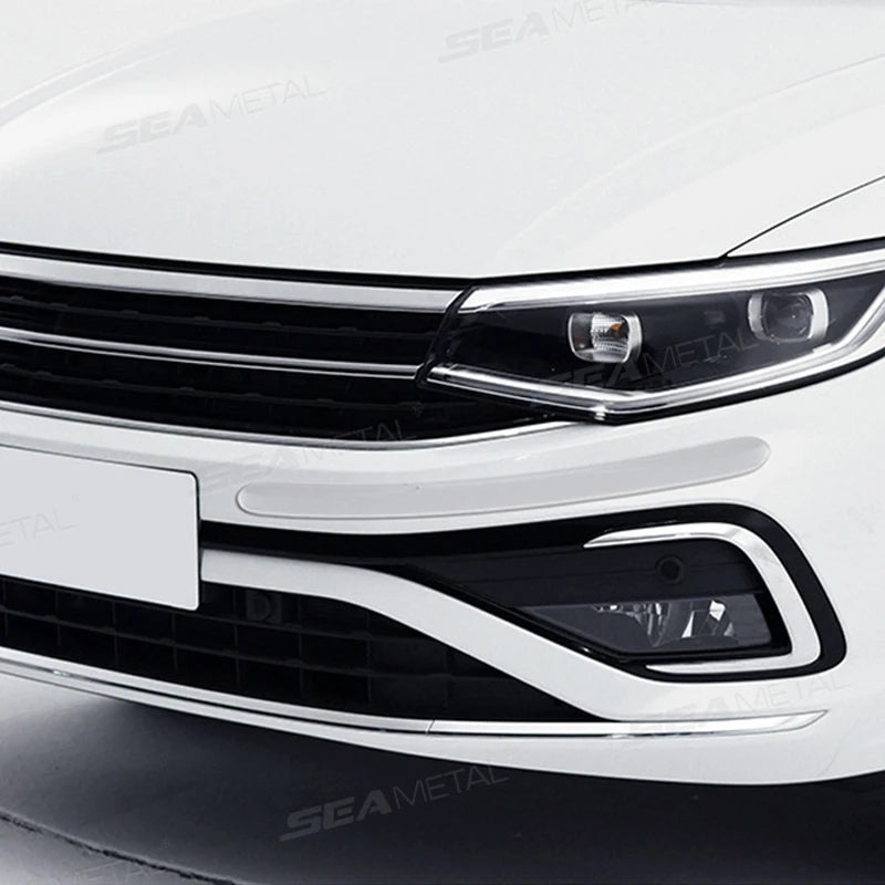 SEAMETAL 4PCS 40CM Extended Car Door Bumper Strip Transparent Body Protector Anti-scratch Protective Strip Body Decoration Strip