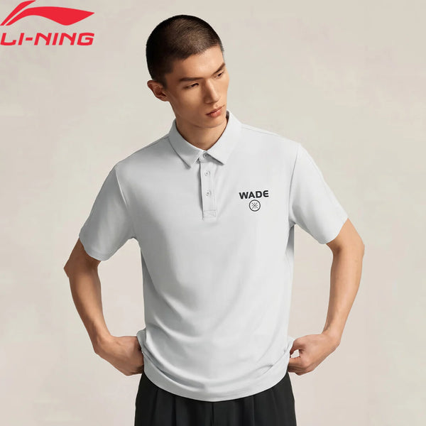 អាវប៉ូឡូ Wade សម្រាប់បុរស Li-Ning LN COOL Regular Fit LN DRY 79% Polyamide 21% Elastane អាវយឺតកីឡា LiNing ទន់ និងស្រួល APLW141