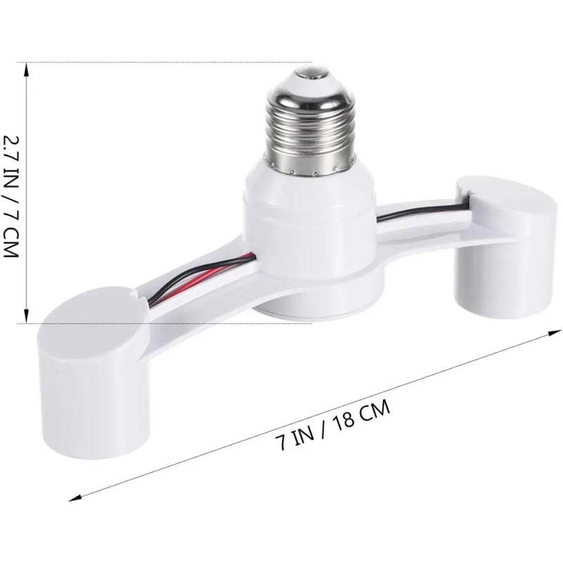JOYINLED E27 Light Socket Splitter Adapter 2 in 1 Dual Head Lamp Holder Bulb Base Extender Converter for LED Lighting 1-10PCS