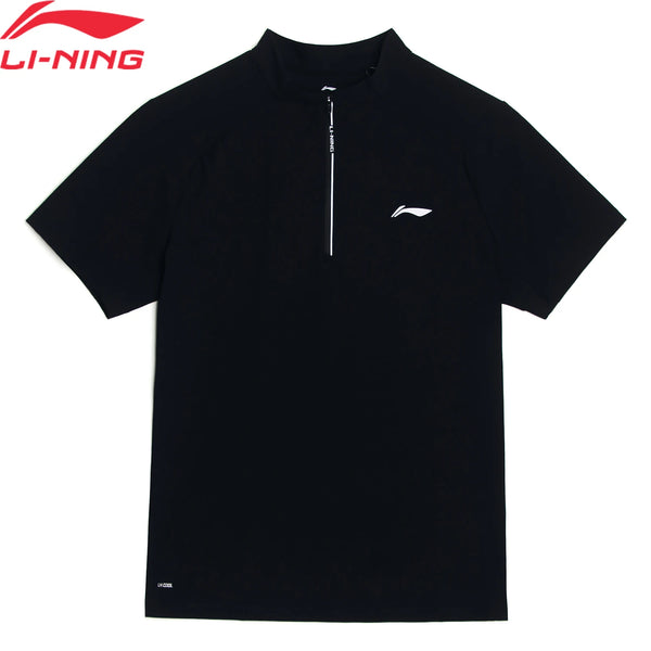 អាវប៉ូឡូហ្វឹកហាត់បុរស Li-Ning LN COOL ការពារកម្តៅថ្ងៃ មានខ្យល់ចេញចូលបានល្អ អាវលីនីងដៃខ្លី មានផាសុកភាព និងអាចដកដង្ហើមបាន អាវហាត់ប្រាណ APLW161