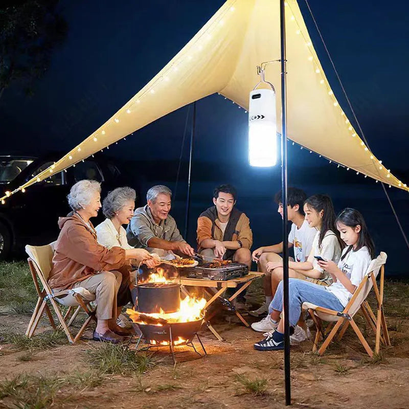 LED Camping Tent Lantern Portable Outdoor Waterproof Emergency Light Bulb with Clip Hook Super Bright for Hiking Power Failure