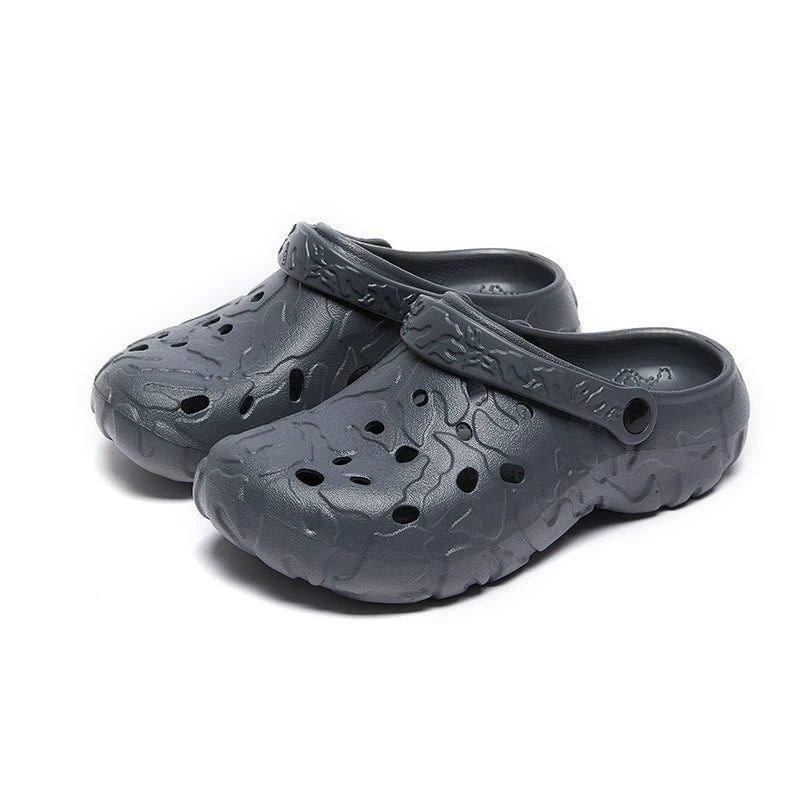Plus Big Size 46 47 Summer Rubber Sandals Men Clogs Garden Shoes Zuecos Hombre Cholas Man Clog Beach Shoes Wide Foot