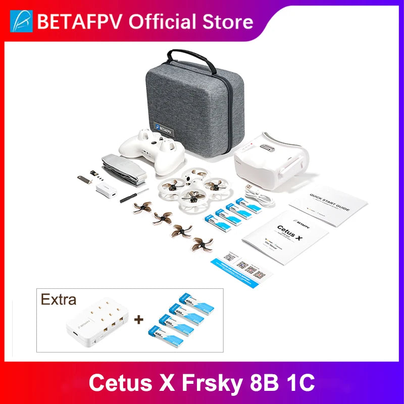 BETAFPV Cetus X FPV Kit Brushless FPV Quadcopter ឧទ្ធម្ភាគចក្រ RC ប្រណាំងក្នុងផ្ទះ យន្តហោះ RC