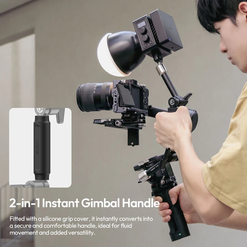 ដៃ តោង វេទមន្ត Ulanzi TA10 ទំហំ 43cm ជាមួយ រន្ធ វីស 1/4" 3/8" សម្រាប់ កាមេរ៉ា DSLR Monitor Light គ្រឿង បន្ថែម