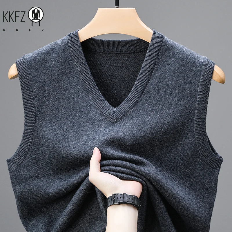 Men's 2026 Casual Sweater Vest Warm Comfortable Autumn Winter Fashion Outerwear - Fashionable Knitwear for Men