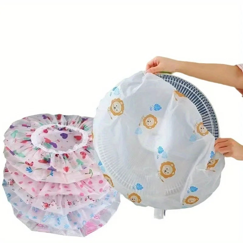 2/4pcs Electric Fan Dust Covers - Soft, Convenient, and Available in Random Colors,Protecting Your Fans from Dust Contamination