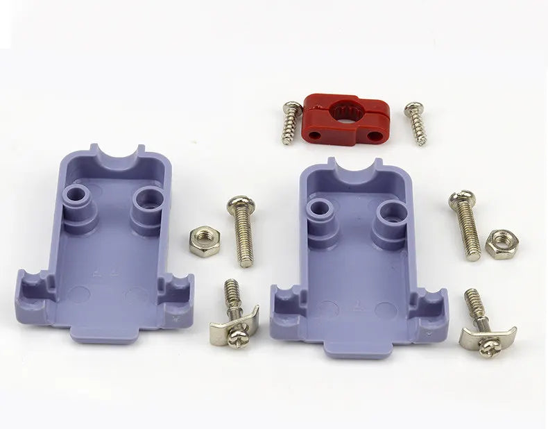 DIVEDEER DB9 Male & Female Connectors 9-Pin RS232/485 Serial Port Adapter COM Port Plug for PLC