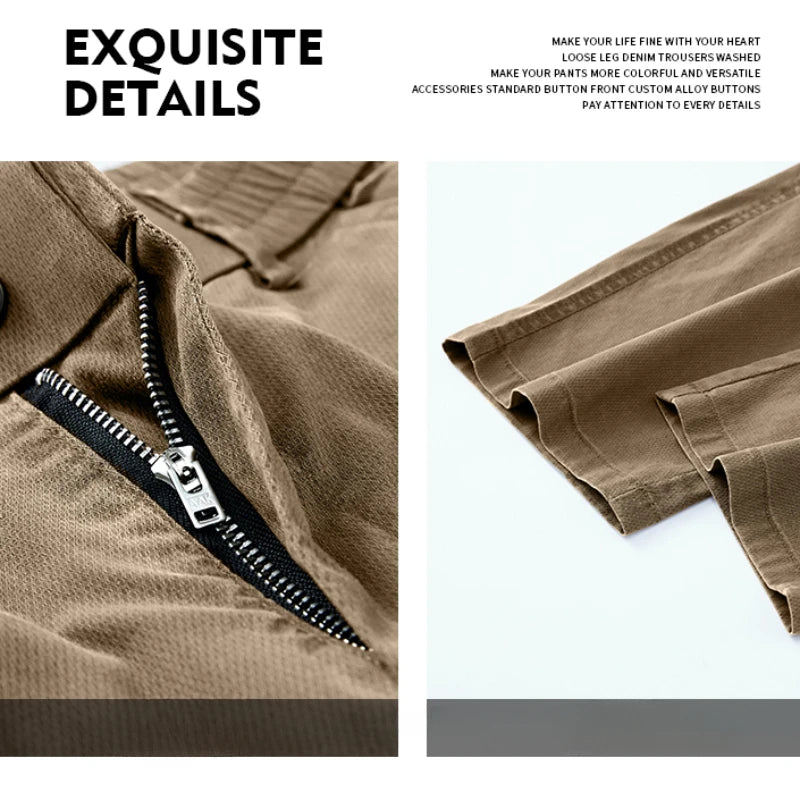 Summer Thin Lyocell Youth Wide-Leg Pants, Baggy Straight Trousers, Trendy and Comfortable Casual Pants